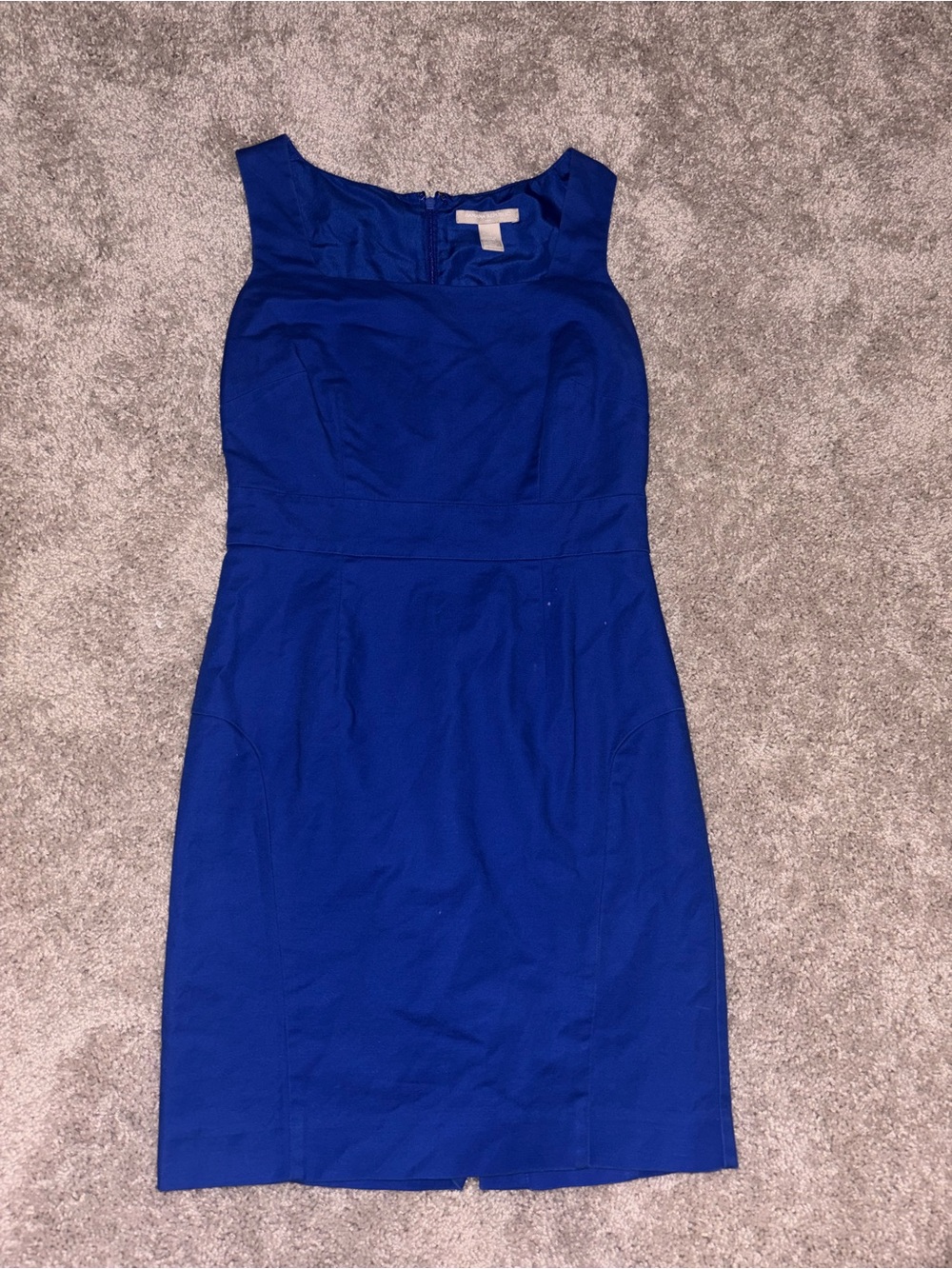 Banana Republic Royal Cobalt Blue Sleeveless Sheath Dress Workwear Size 4